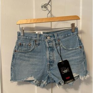 Levi’s 501 High Rise Denim Shorts. Brand New, Never Worn, Tags Still Attached